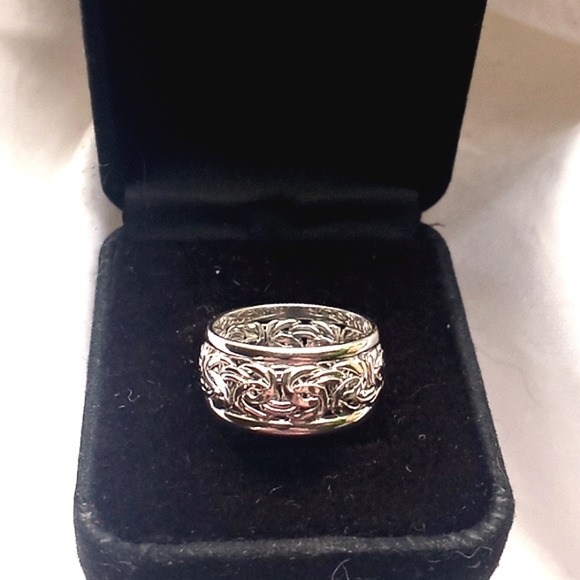 ❗️SOLD❗️14k White Gold Unisex Ring - Picture 5 of 13